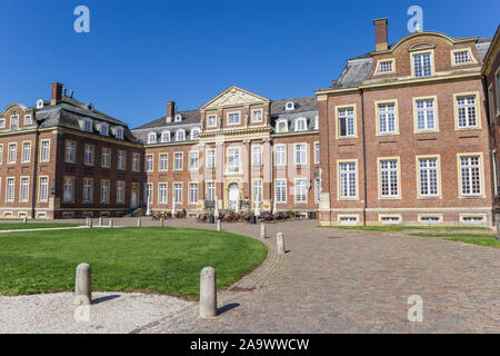 Cobblestoned street at the Nordkirchen castle in Germany Stock Photo