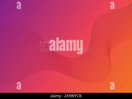 Abstract background line movement flow modern colorful art design. vector illustration Stock Vector