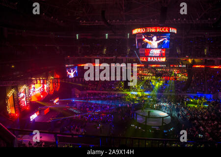 One championship conquest of champions , mixed martial arts show in Manila the Philippines Stock Photo