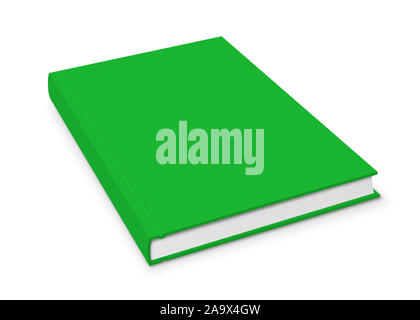 Blank hardcover book isolated on white background Stock Photo