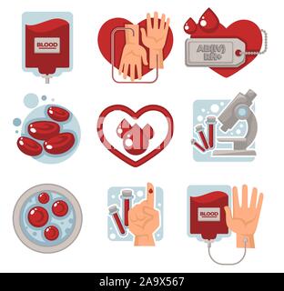 charity and life saving Stock Vector