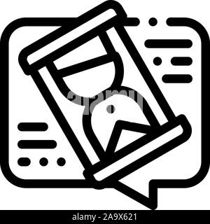 Lengthy Negotiations Icon Vector Outline Illustration Stock Vector