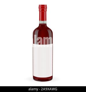 Red wine bottle Stock Vector