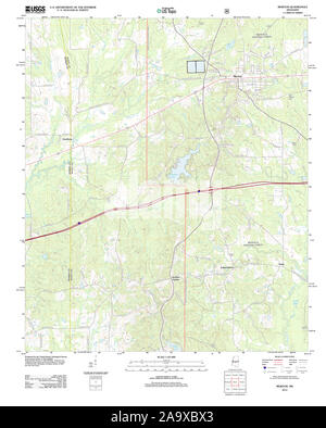 USGS TOPO Map Mississippi MS Morton 20120424 TM Restoration Stock Photo