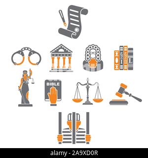 Crime and Punishment Concept Stock Vector