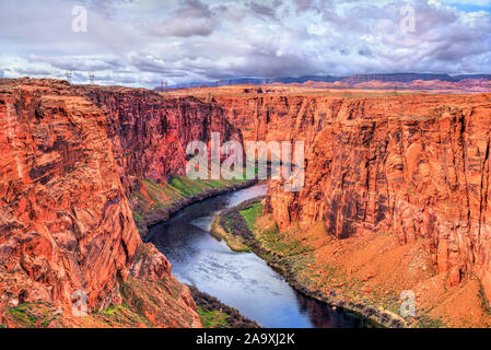 The Colorado River in Glen Canyon, Arizona Stock Photo