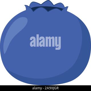 Vector illustration of a funny cranberry in cartoon style. Stock Vector