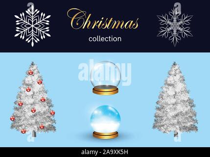 Christmas decoration set. Stock Vector