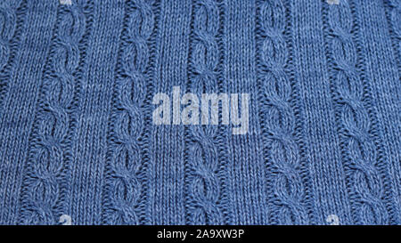 Sweater made of heathered yarn textured background Stock Photo