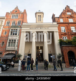 Mercato Mayfair, a food hall and market housed inside Grade 1 listed St Marks Church in N Audley street, Mayfair, London. Stock Photo