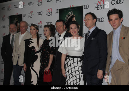 Los Angeles, USA. 16th Nov, 2019. Charles Dance, Erin Doherty, Helena Bonham Carter, Peter Morgan, Olivia Colman, Tobias Menzies, Josh O'Connor 11/16/2019 AFI Fest 2019 Gala Screening 'The Crown' held at the TCL Chinese Theater in Los Angeles, CA Credit: Cronos/Alamy Live News