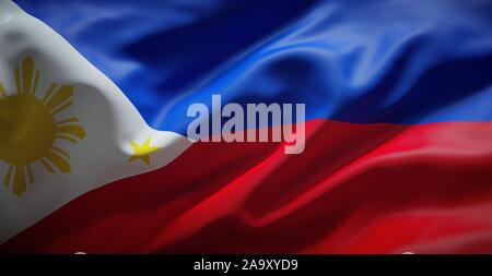 Philippine flag. Philippines Stock Photo