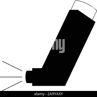 Manual inhaler icon black color in circle round outline Stock Vector ...