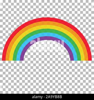 Realistic set of rainbow light motion effects isolated on transparent ...