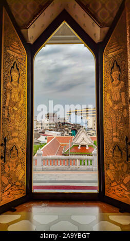 temple interior details Wat Pho temple Bangkok Thailand Stock Photo - Alamy