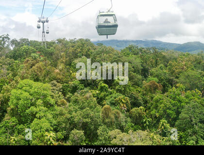 Skyrail above the rain forest Stock Photo