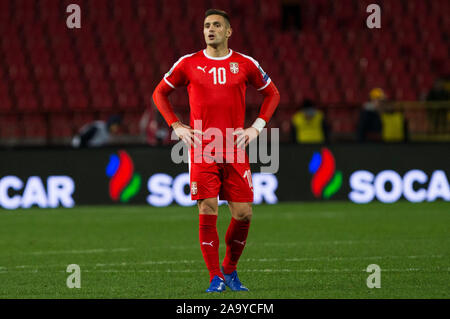 Belgrade, Serbia. 17th Nov, 2019. Dusan Tadic of Serbia. Credit: Nikola Krstic/Alamy Live News Stock Photo