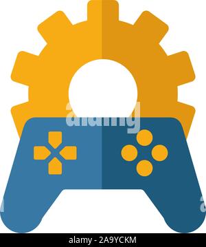 Gamification icon. Simple flat element from content collection. Creative gamification icon for templates, software and apps Stock Vector