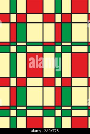 Seamless colorful square pattern. Geometric background. - Vector Stock Vector