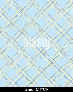 Plaid vector pattern,decorative background. Diagonal squares print. - Vector Stock Vector