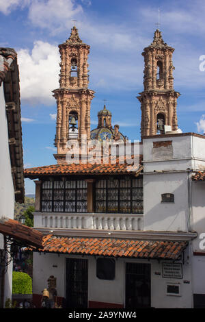 Santa Prisca cathedral in taxco guerrero. Stock Photo