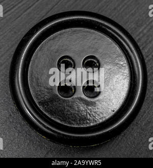 Vintage sewing buttons collection on black background Stock Photo