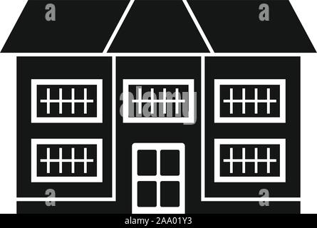 Apartment cottage icon. Simple illustration of apartment cottage vector icon for web design isolated on white background Stock Vector