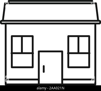 Property cottage icon. Outline property cottage vector icon for web design isolated on white background Stock Vector