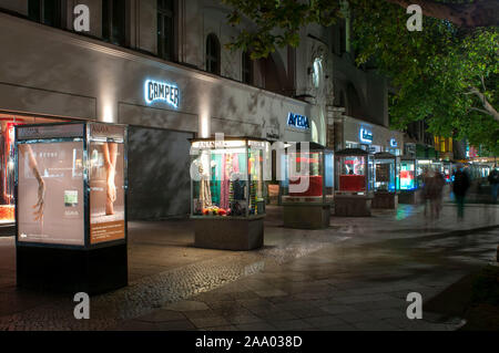 Upmarket fashion stores on Kurfurstendamm in the Charlottenburg district, Berlin, Germany Stock Photo