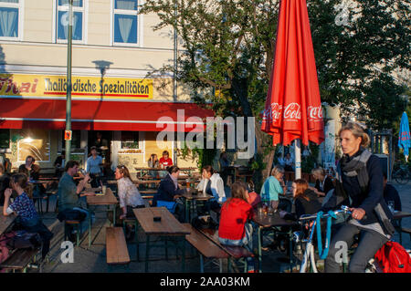 Sukho thai restaurant at Schoenhauser Allee Prenzlauer Berg in Berlin Germany Stock Photo