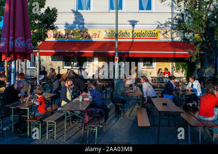 Sukho thai restaurant at Schoenhauser Allee Prenzlauer Berg in Berlin Germany Stock Photo