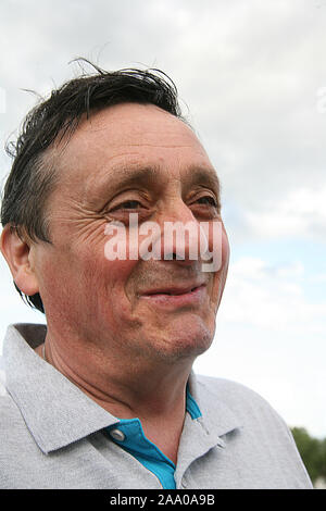 Middle aged man with a full head of hair. Stock Photo