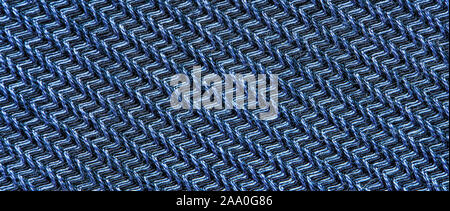 Blue fabric texture. Textile background Stock Photo