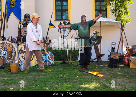 Bautzen, Germany - September 1, 2019: Historical reconstruction at the Old Town Festival in Bautzen, Upper Lusatia, Saxony, Germany Stock Photo