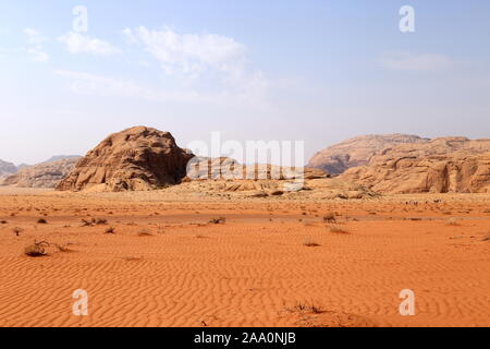 Jabal Al Gaddar, Wadi Rum Protected Area, Aqaba Governorate, Jordan, Middle East Stock Photo