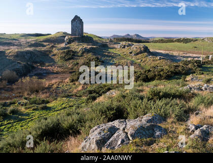 Smailholm Tower, a Scottish peel tower near the village of Smailholm, Scottish Borders. Stock Photo