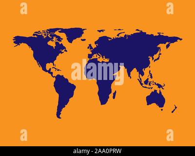 Halftone political map of world Vector illustration Eps 10. Stock Vector