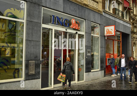 Arnhem Netherlands August 6 2019 Dutch Ing Bank Branch With