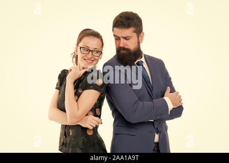 Figure out type of position you would really enjoy. Colleagues looking for new job. Man and woman compete for job position. Labor market competition. Job interview. HR manager. Office job lifestyle. Stock Photo