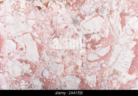 Natural pink marble texture for background or backdrop. Interior marble stone design. Flat lay. Stock Photo
