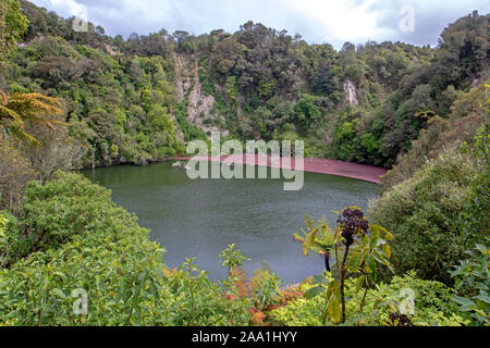 Southern Crater at Waimangu Volcanic Valley Stock Photo