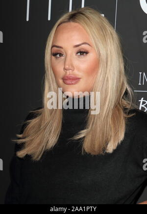 London, UK. 18th Nov, 2019. Charlotte Crosby arrives on the red carpet during the In The Style x Billie Faiers Launch event at STK London. Credit: SOPA Images Limited/Alamy Live News Stock Photo