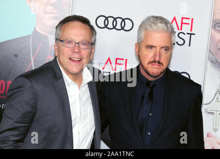 Hollywood, California, USA 18th November 2019 Director Fernando Meirelles and writer Anthony McCarten attend AFI FEST 2019 Presented by Audi 'The Two Popes' Gala Screening on November 18, 2019 at TCL Chinese Theatre in Hollywood, California, USA. Photo by Barry King/Alamy Live News Stock Photo
