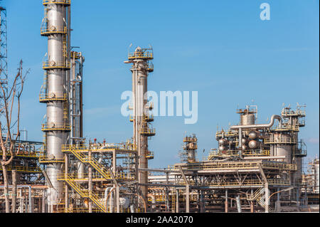 ENI petrol refinery in Taranto, Italy Stock Photo