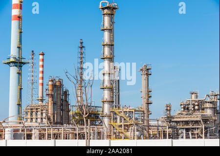 ENI petrol refinery in Taranto, Italy Stock Photo