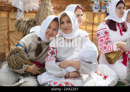 Belarus, the city of Gomil, September 14, 2019. City holiday. A group