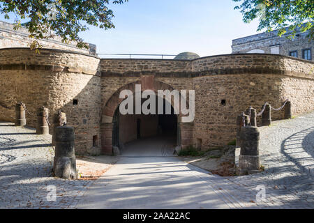 Paderborn, Germany 10.15.2019 Ramparts as seen from inside of Ehrenbreitstein fortress, Koblenz, Upper Middle Rhine Valley (UNESCO World Heritage List Stock Photo