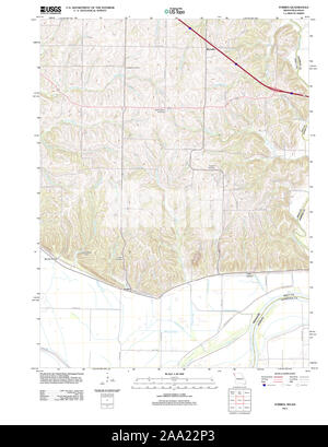 USGS TOPO Map Missouri MO Forbes 20111205 TM Restoration Stock Photo