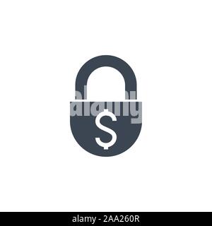 Confidentialy related vector glyph icon. Stock Vector