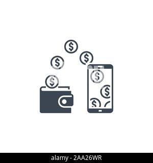 Replenishment related vector glyph icon. Stock Vector